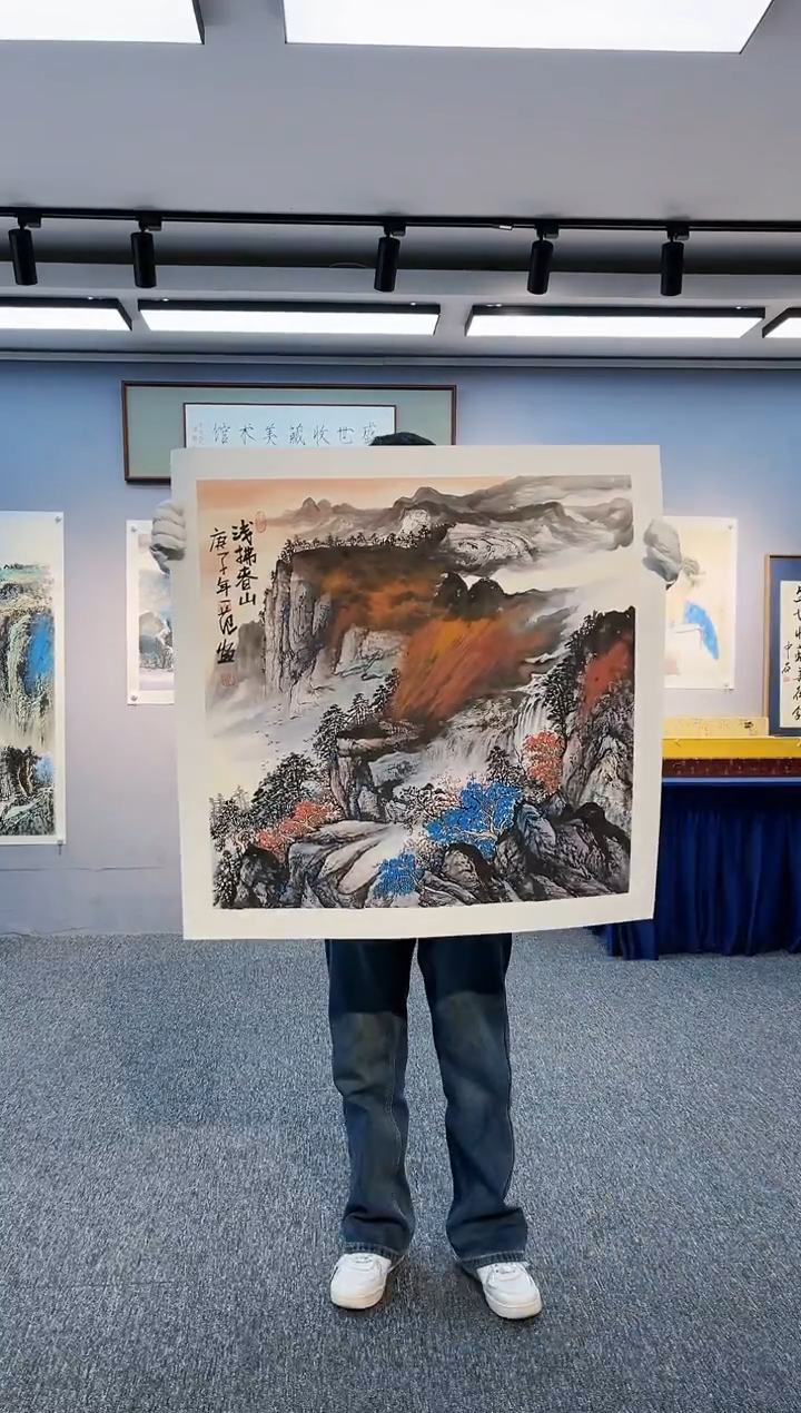 【闪购商品】绘画浅抚春山