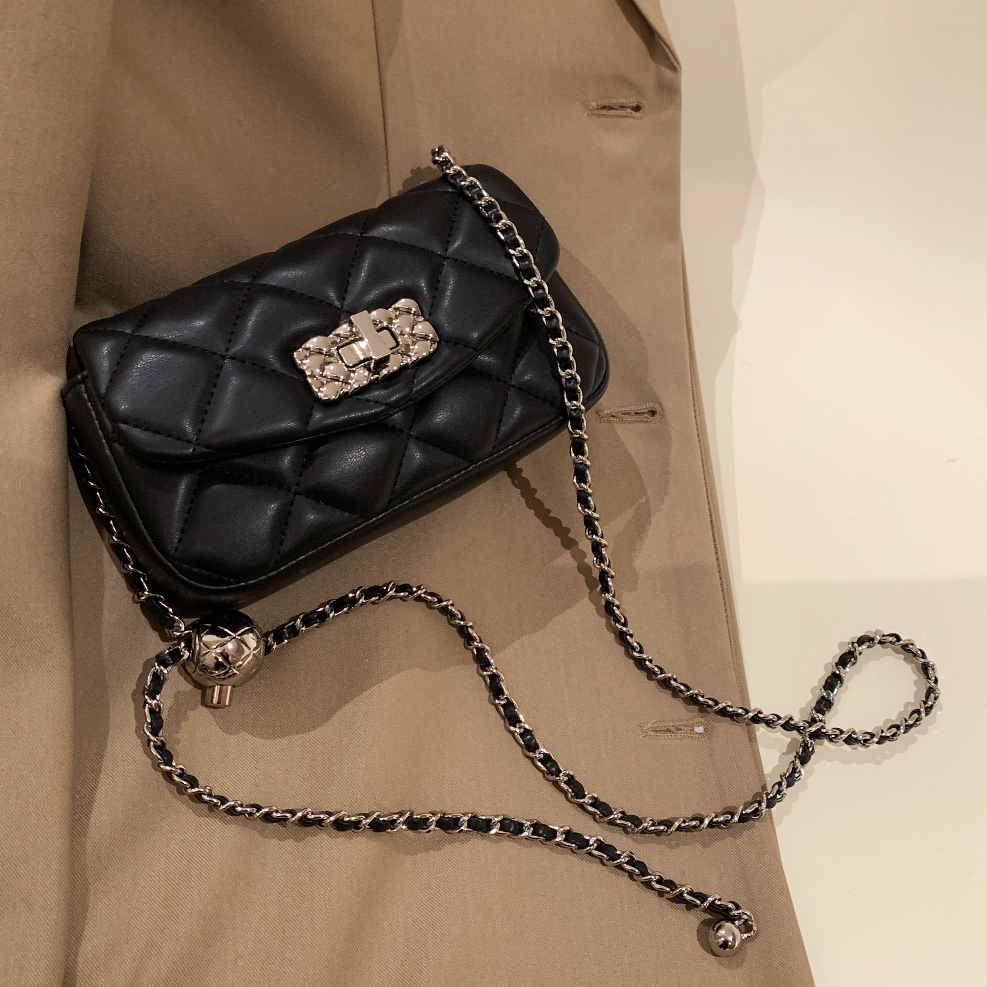 南风小铺爱彼皇家小方包包女2024年新款爆款高级感链条单肩斜挎包