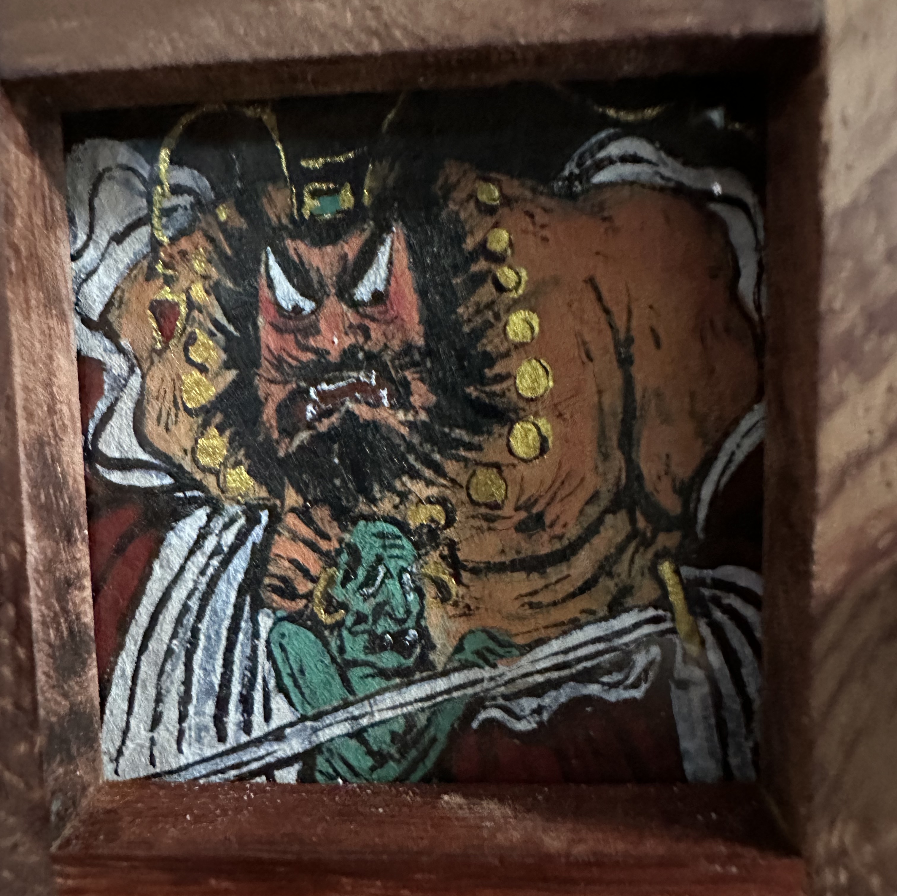 手绘原创新国风绘画摆台