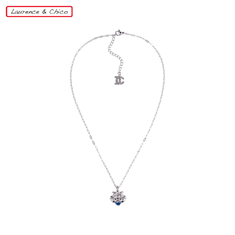 合金耳饰 虎头坠链项链小众设计C2AE10842001