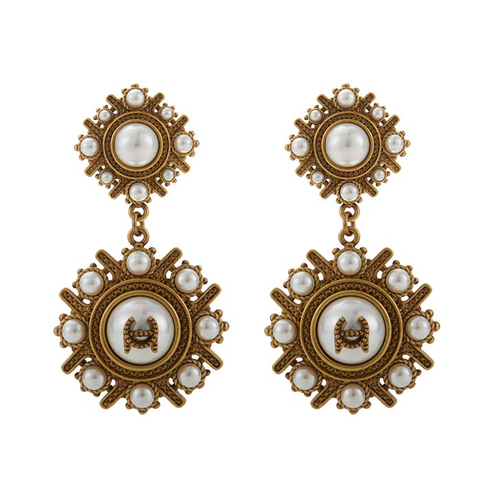 非金属仿珍珠耳饰 复古珍珠耳钉C4AE10842027