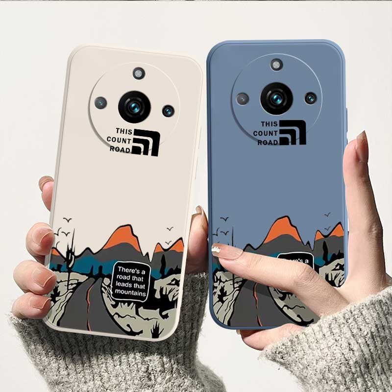 加州公路realme真我11Pro手机壳11液态硅胶11pro+全包直边男软壳