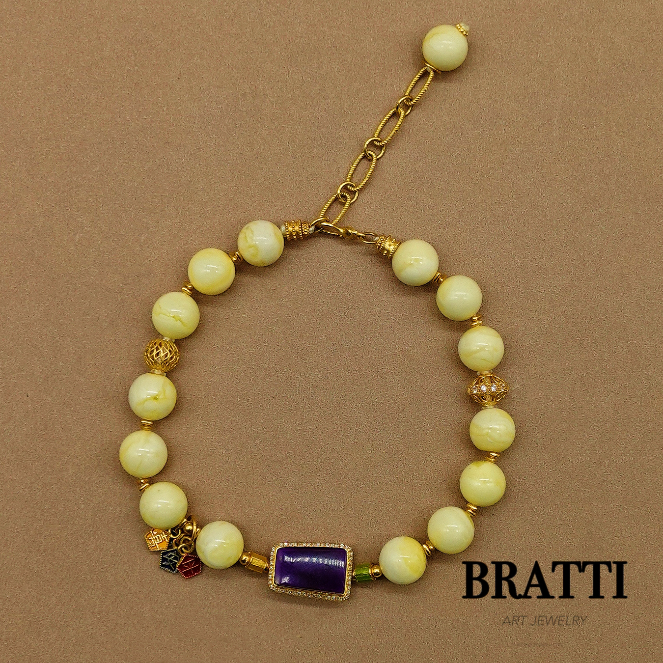 Bratti珠宝【舒倪】18K金满钻舒俱来百蜜手链-KS0401