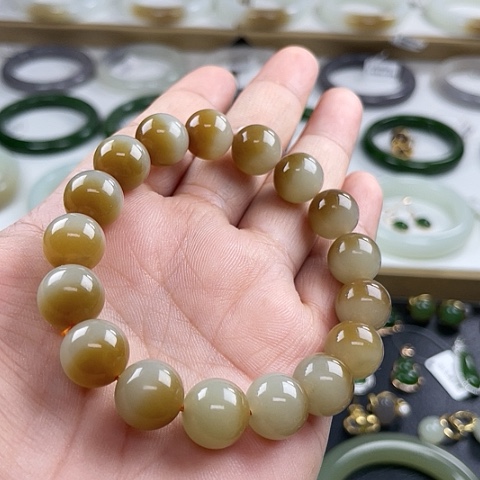 和田玉（糖玉）手串未镶嵌