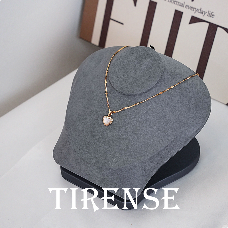 铜合金项链 爱心轻奢精致百搭小巧项链-AM