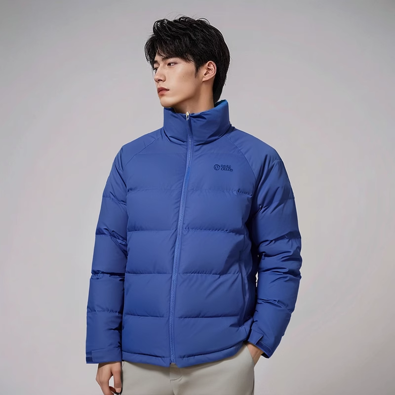 岩云冬季户外防风保暖防寒冷男款立领加厚700蓬羽绒服面包羽绒服