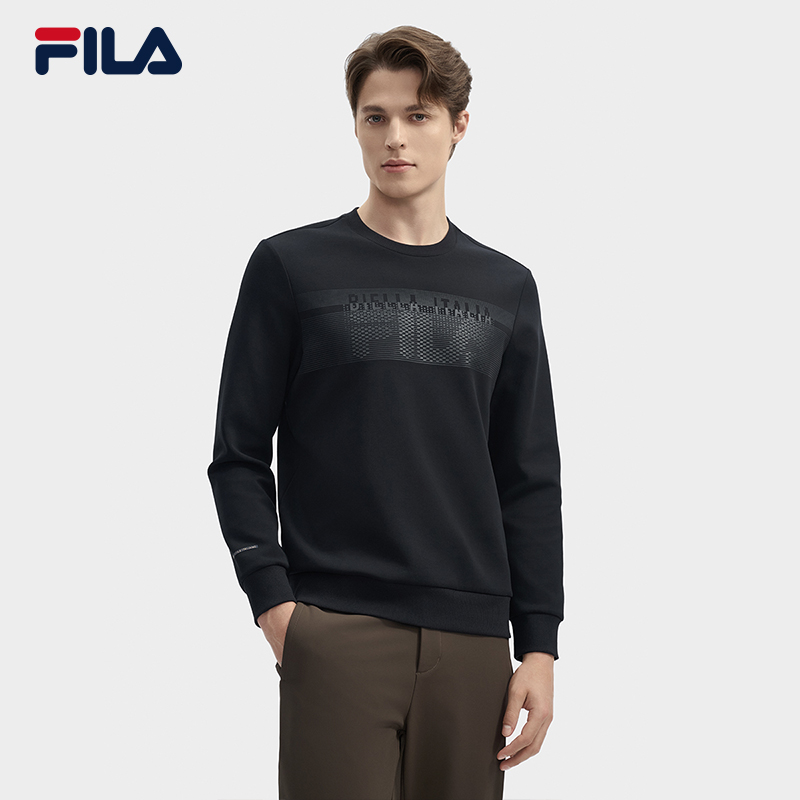 Fila/斐乐男子套头卫衣【高级感保暖】2024新款内搭长袖F11M443205F