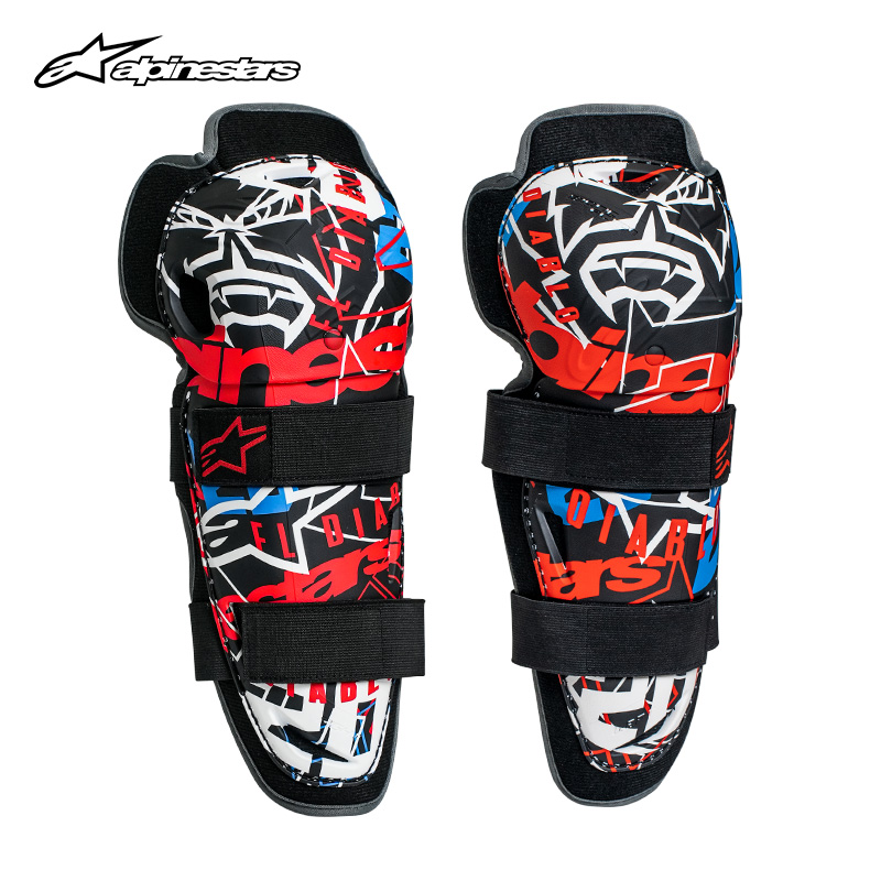 a星alpinestars 骑行护膝FQ-20联名款白昂尼克骑行护膝