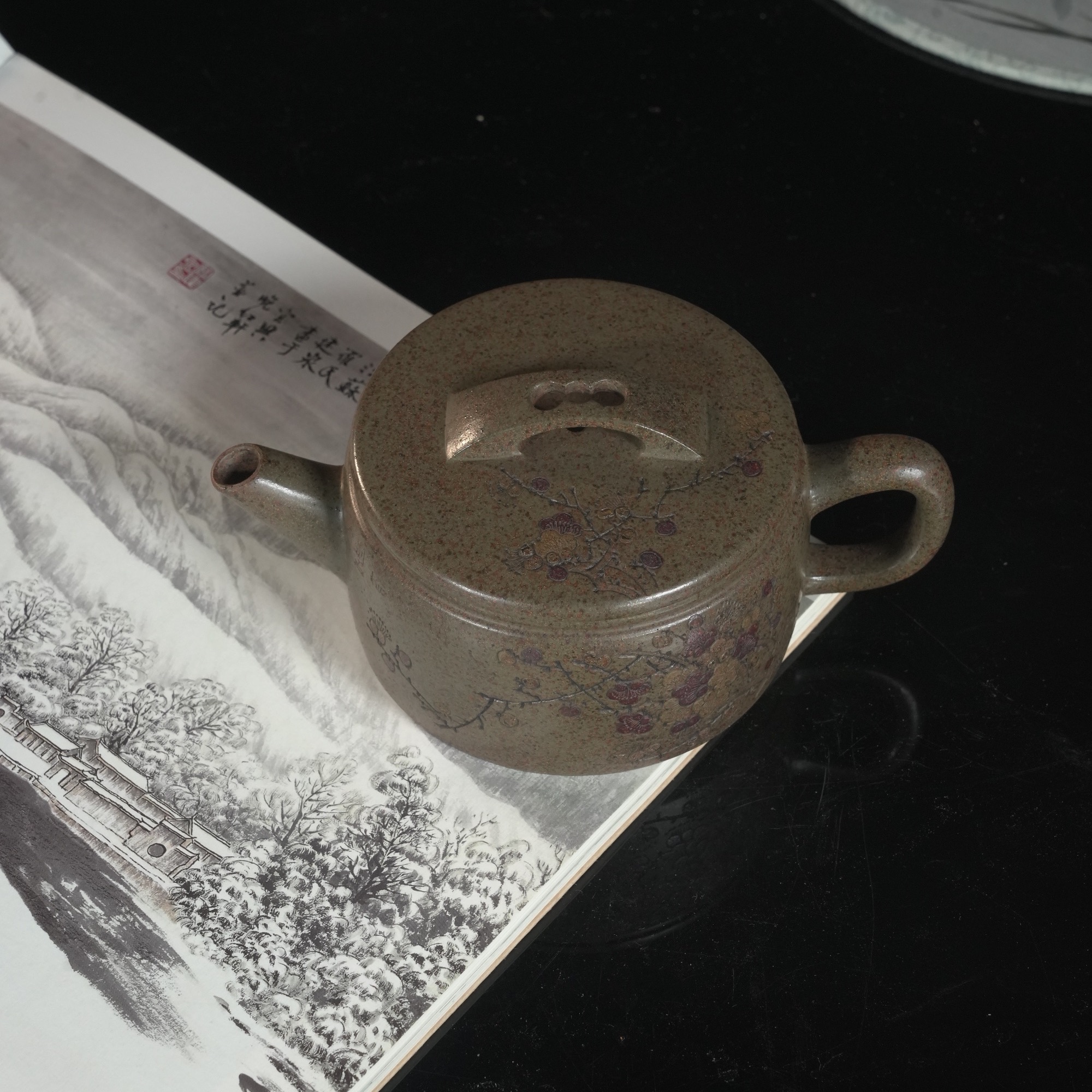 【精工半手】 段泥 还原烧 汉瓦 180cc