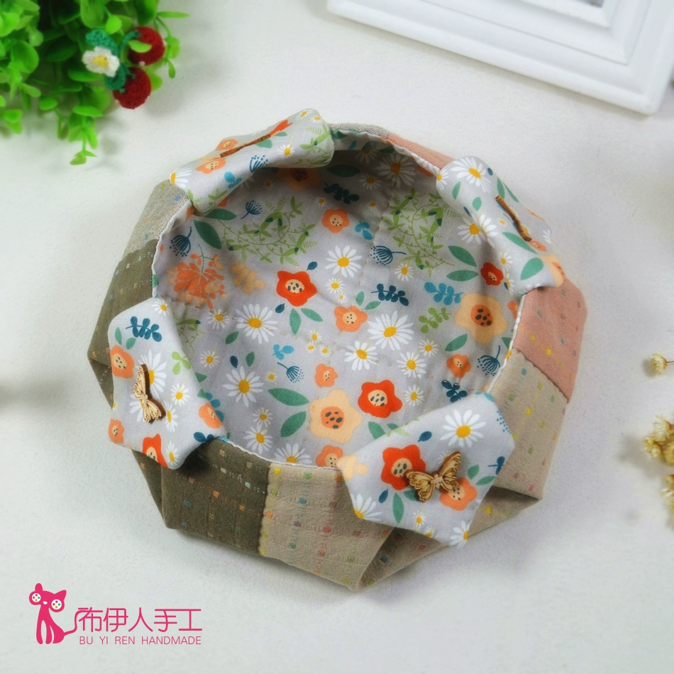 免裁剪先染布艺手工拼布DIY材料包 桌面布艺家居收纳盒花事收纳篮