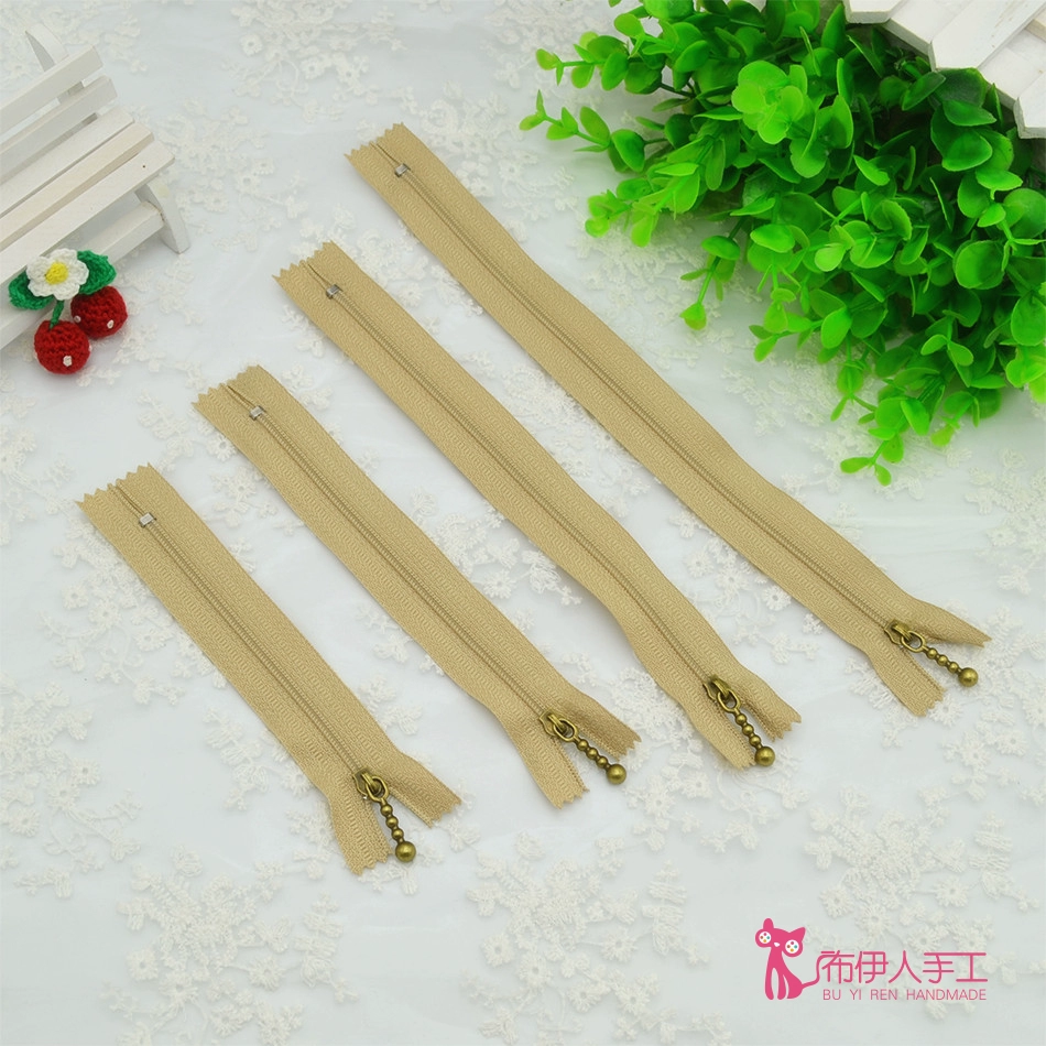 12cm15cm20cm25cm拉链优质尼龙拉链 古铜色水滴拉头手工DIY拉链