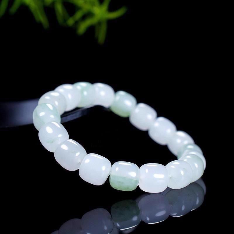 天然正品天山翠老型手链女款带翠百搭时尚（多样性发货）冰透简约
