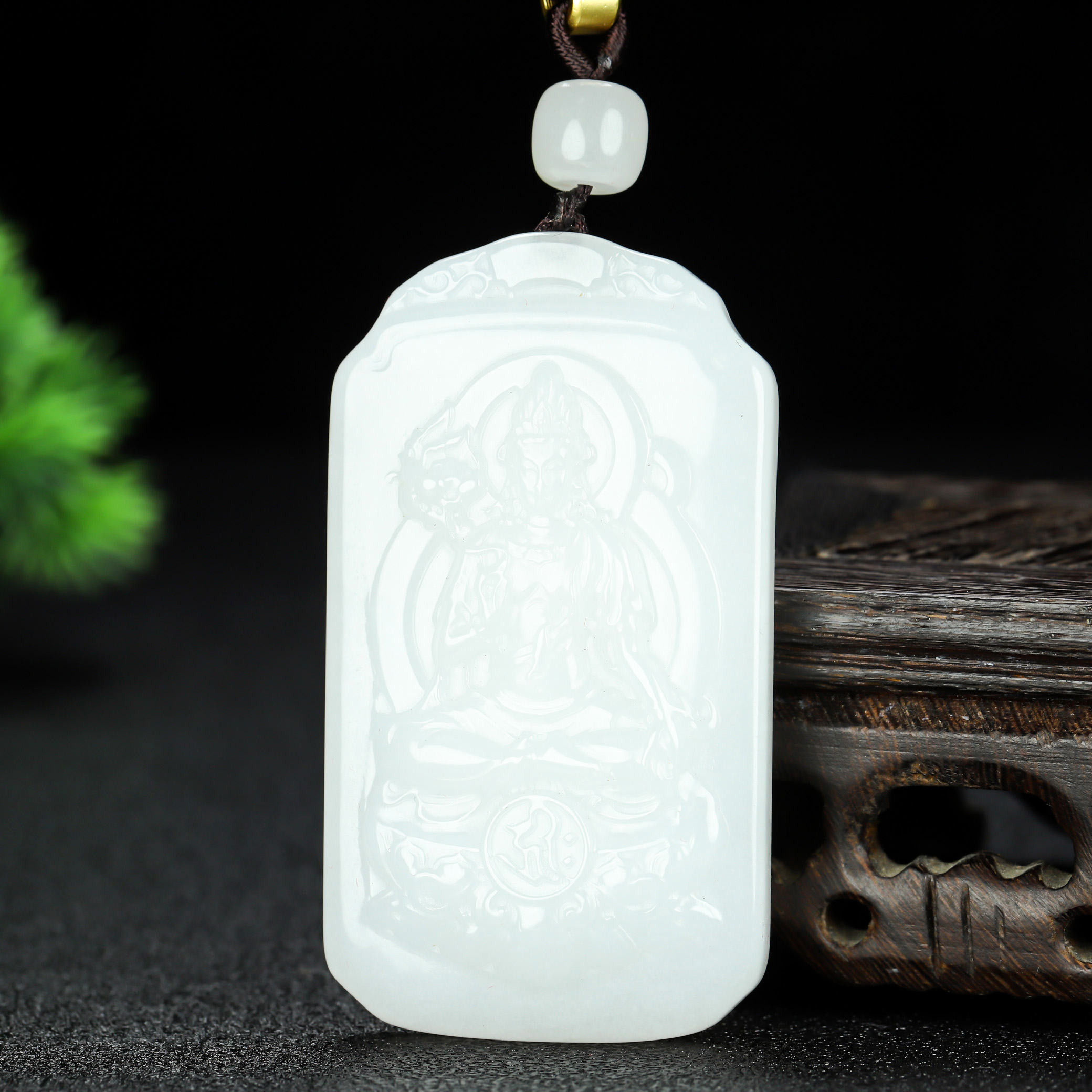 天然金丝玉观音大牌油润细腻精雕大牌男款男士