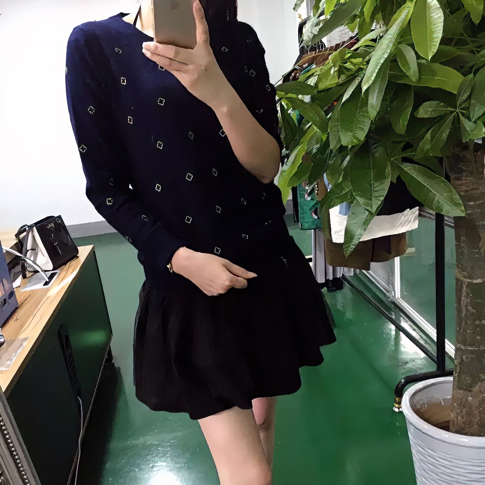 顾姐推荐：针织衫女秋冬新款洋气套头百搭圆领时尚长袖