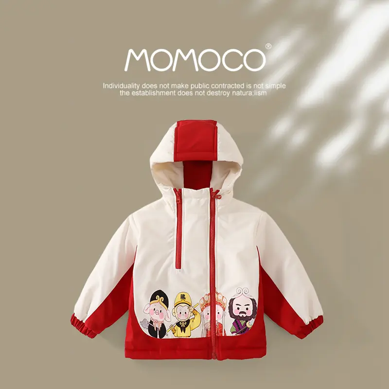 MOMOCO冬季男童潮流西游师徒拼接棉服外套新款75430107152