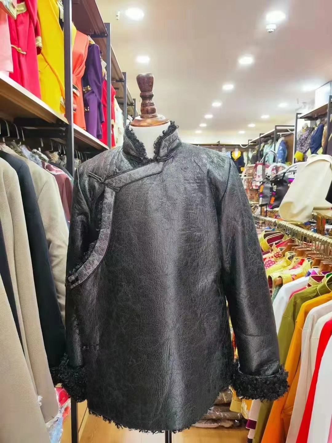 男士皮衣加毛 外套 