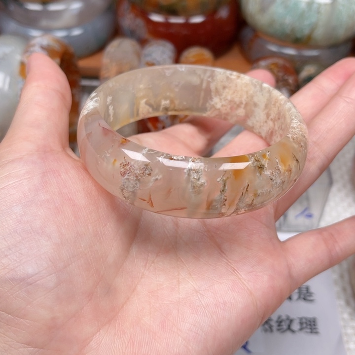 玛瑙/玉髓手镯未镶嵌萌*