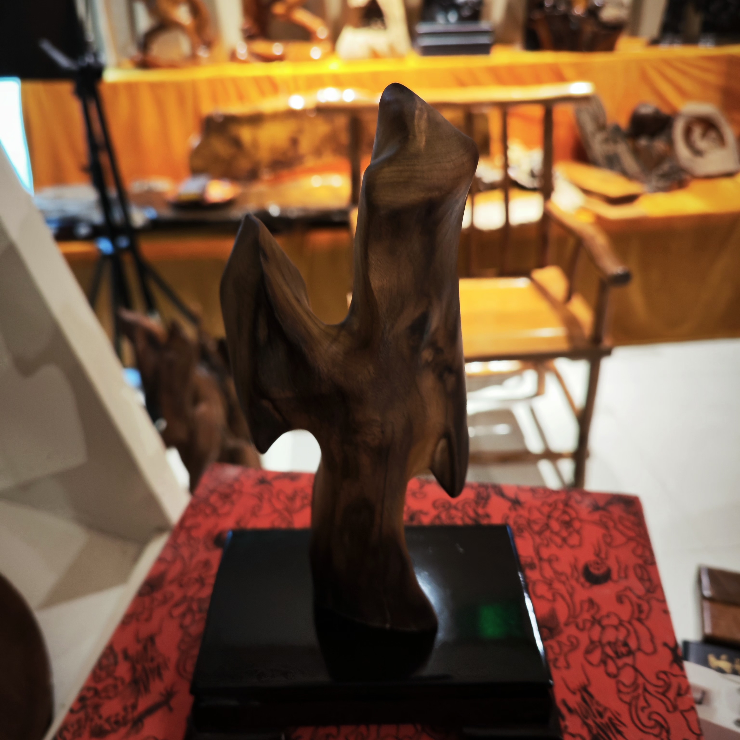 金丝楠木寓意摆件