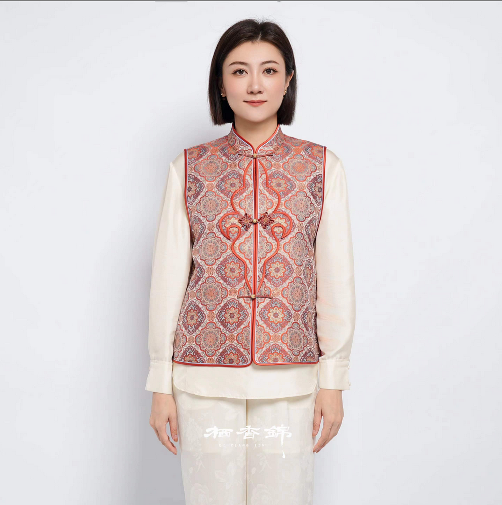 【栖香锦】苏地 西楼锦华 正襟  设计师款 新中式 马甲
