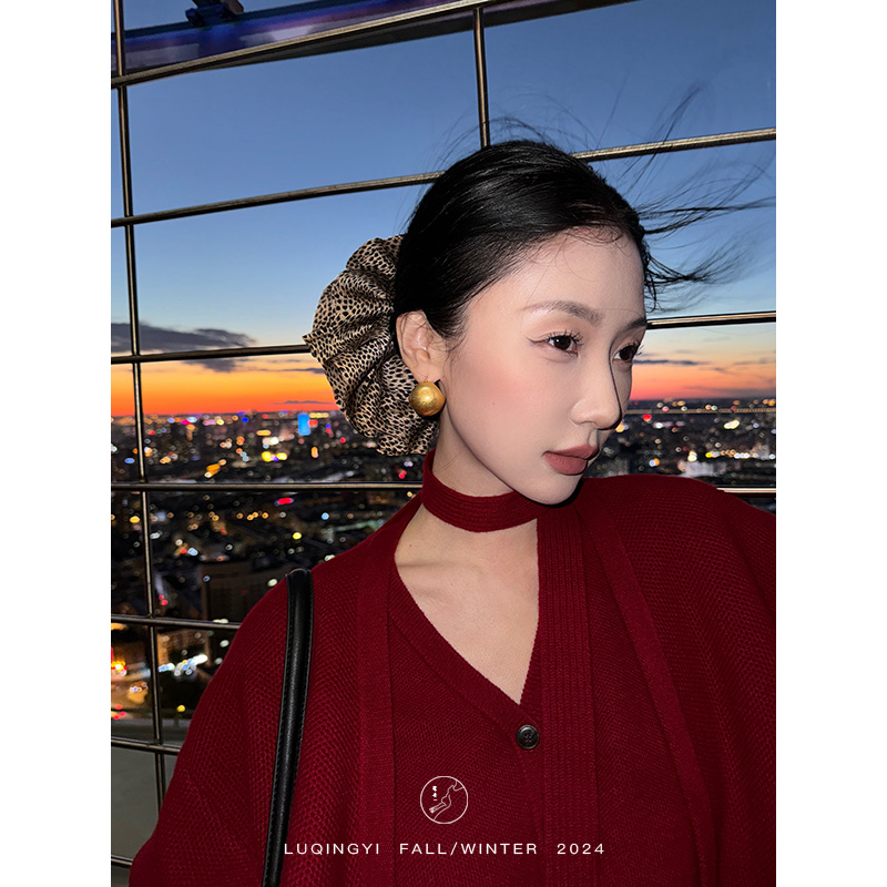 合金耳饰 鹭青一原创 空心镀金耳环女复古金球耳坠LA2304206