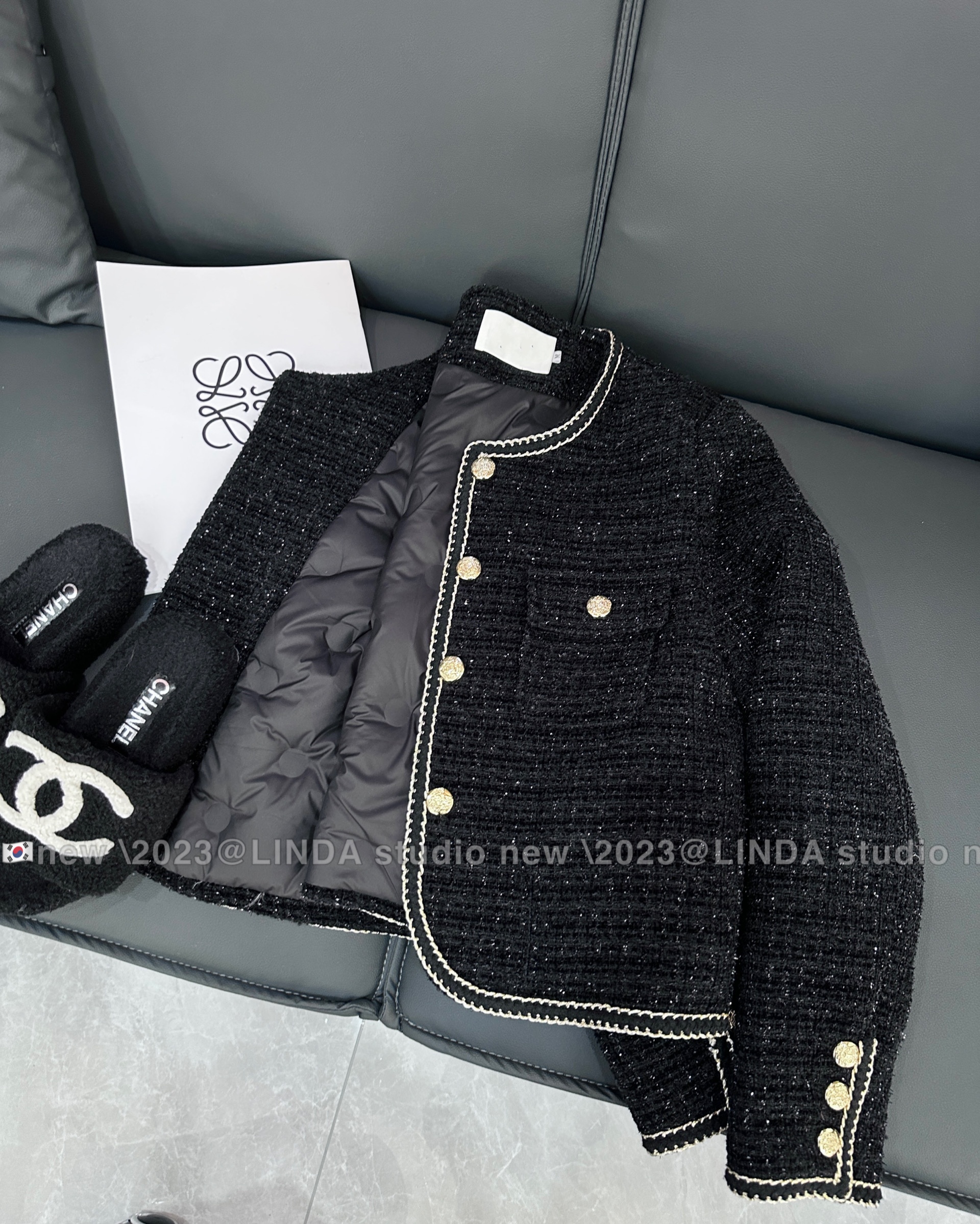 【财阀千金】高品质加厚内胆高级小香风外套女秋冬厚外套