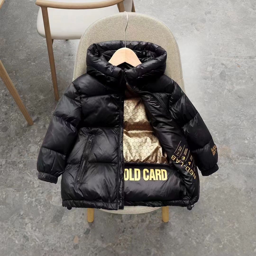朵美巴拉巴拉宝宝反季儿童黑金羽绒服男童女童中大童秋冬保暖加z