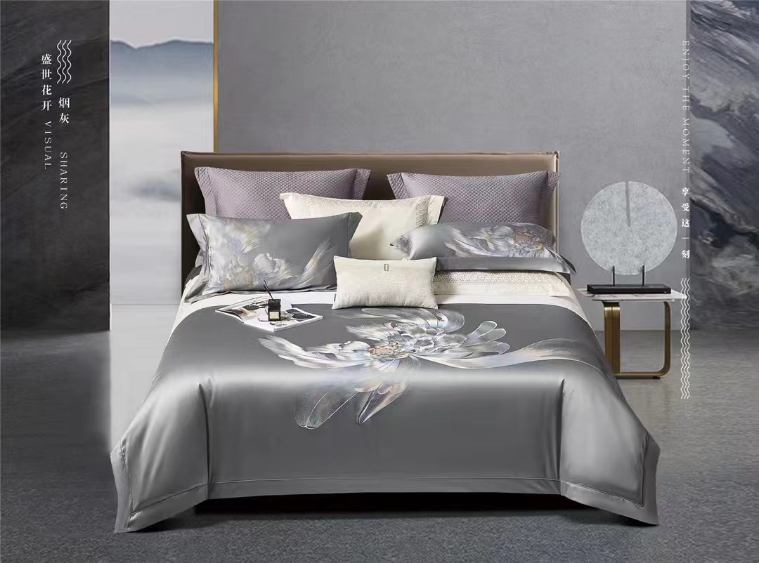 《HW》匹马棉轻奢四件套-盛世花开