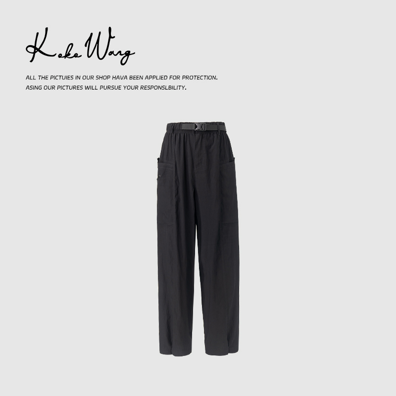 KOKOWANG夏季薄款七分裤高腰显瘦工装风户外休闲裤072444F08K41