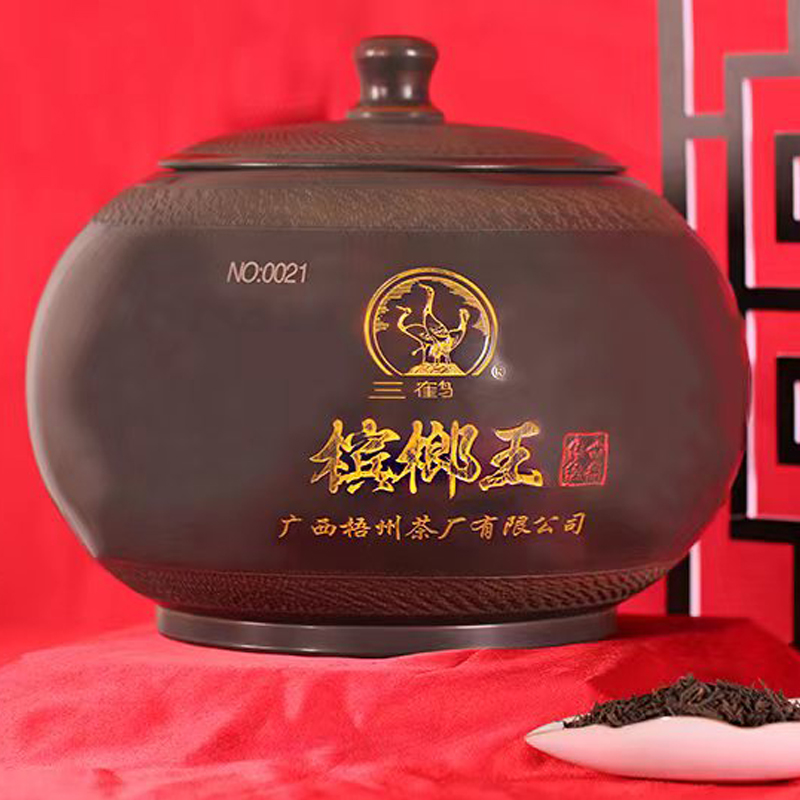 【BL王传世经典】三鹤六堡茶2018年特级散茶3千克广西梧州黑茶