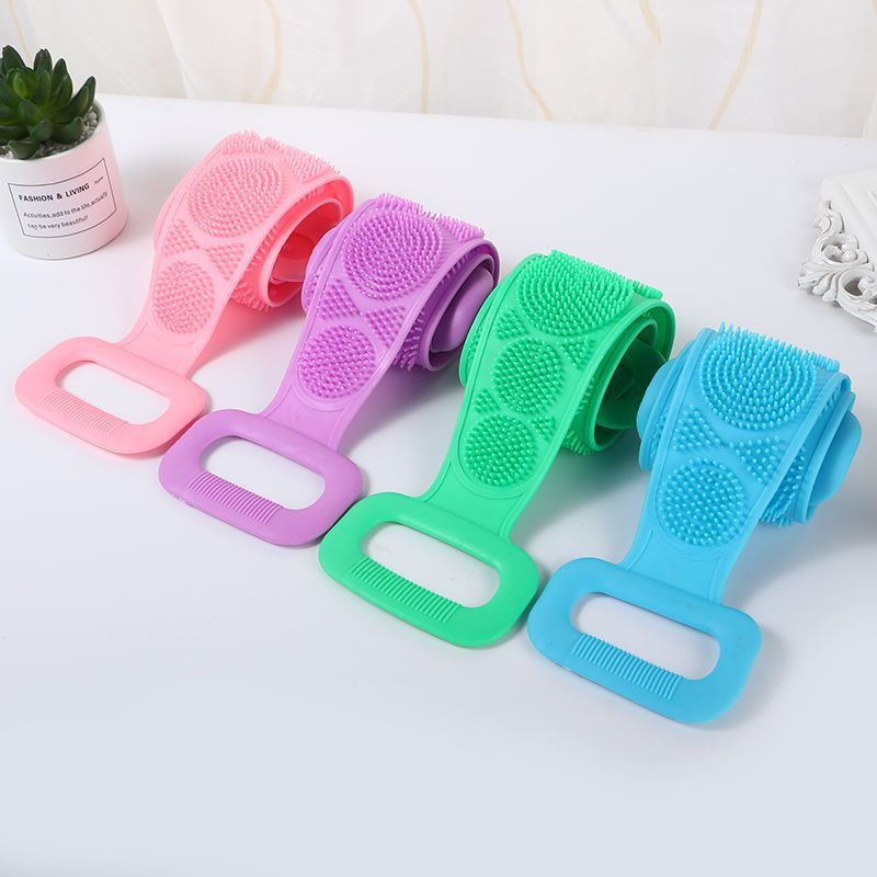 包邮】一条硅胶搓澡巾！颜色随机！学习用品 > 文具 > 笔袋赞助