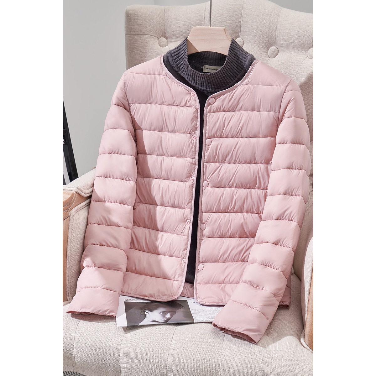 TY薄款轻便洋气上档次女装轻保暖内胆衣女短款新款休闲服学生