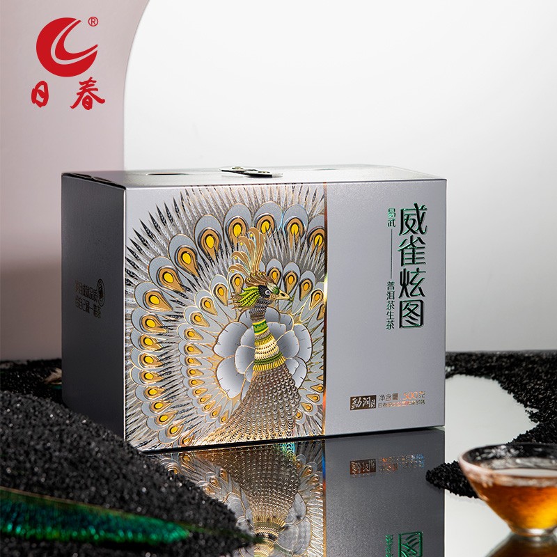 日春茶叶普洱生茶易武【威雀炫图329.22.28.1】勐润生茶散茶500g