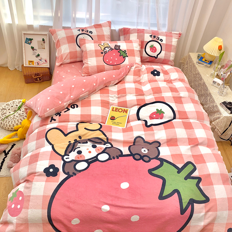 新款纯棉百百棉可爱印花卡通风幼儿园婴幼儿三件套