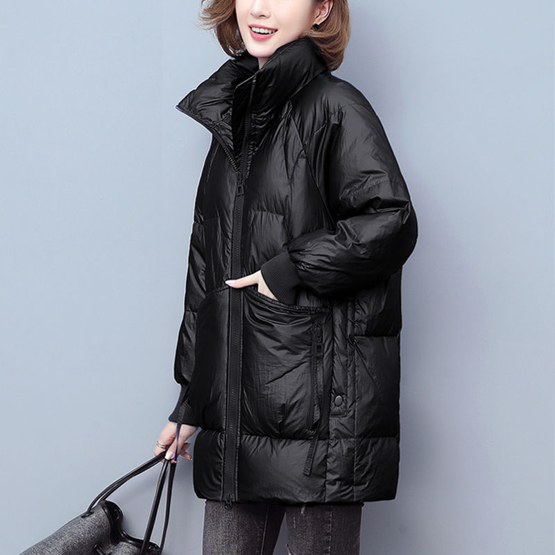 波司豋羽绒服服女2023年冬新款加厚棉袄中长款时尚韩版宽松立领棉