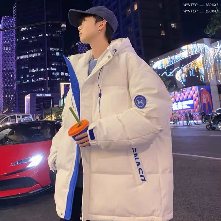波司豋2023新款冬季炸街港风羽绒服服男加绒加厚冬装轻薄冲锋衣保