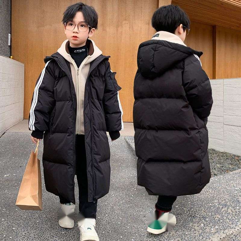 男童棉衣冬装2023新款中大童服韩版冬季中长款儿童加厚外套
