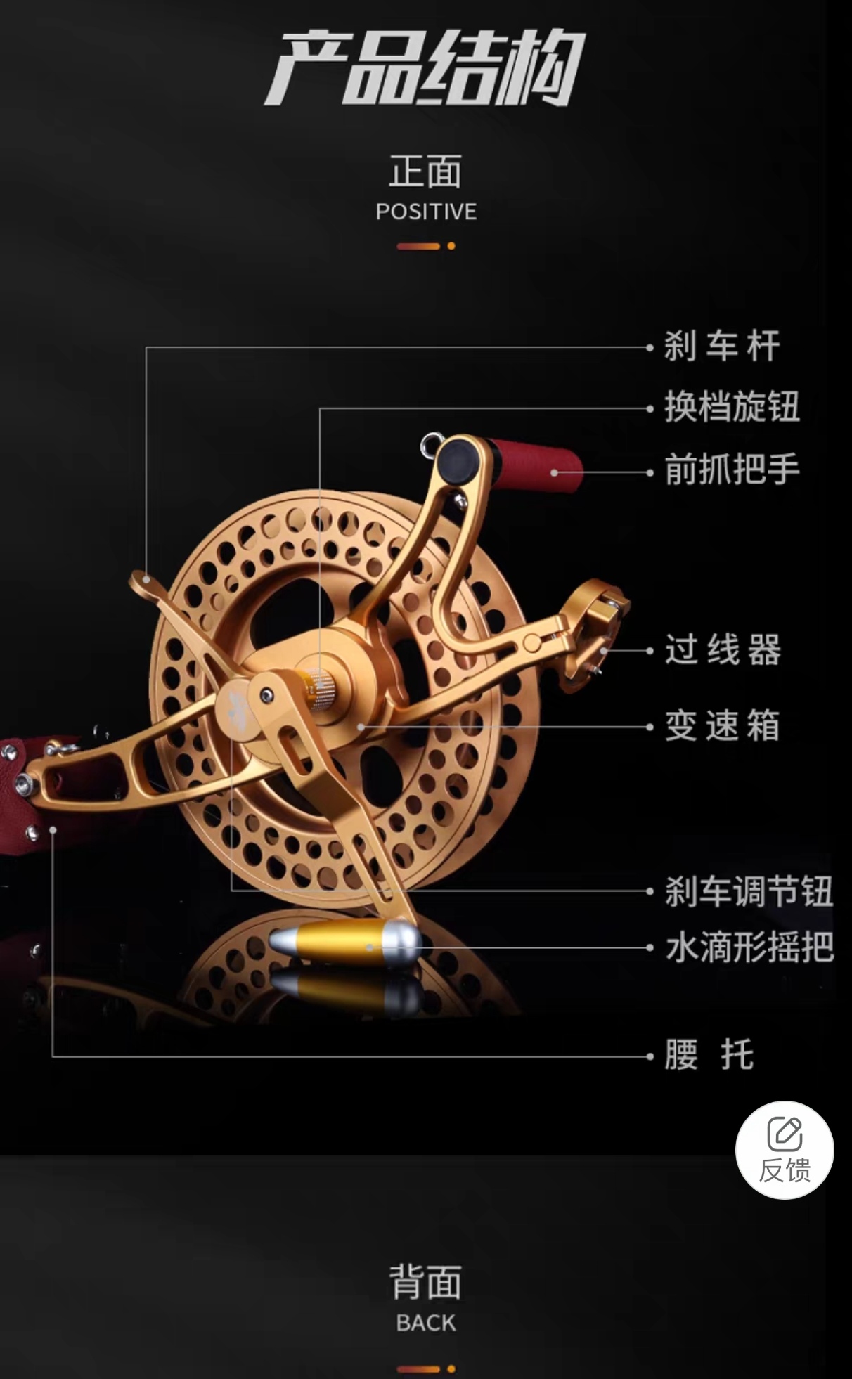 风筝轮筝友变速轮三档变速箱刹车力50公斤S7有23厘米