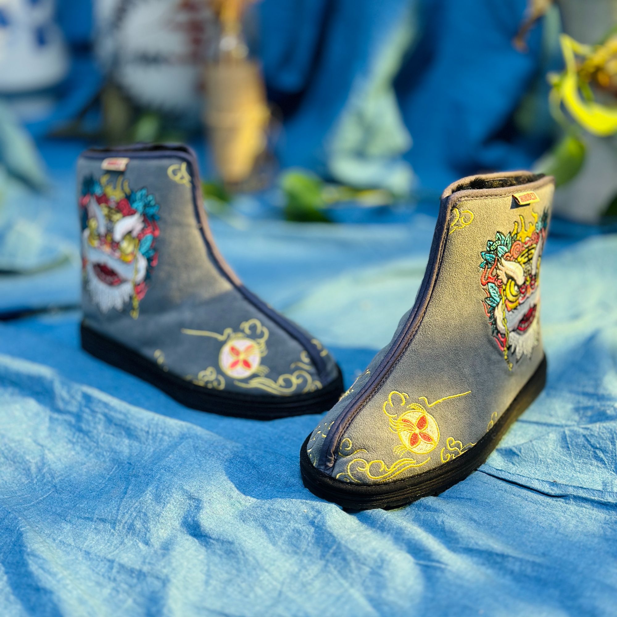 醒狮-【冬款-加厚保暖】西楚XICHU国潮千层底布鞋