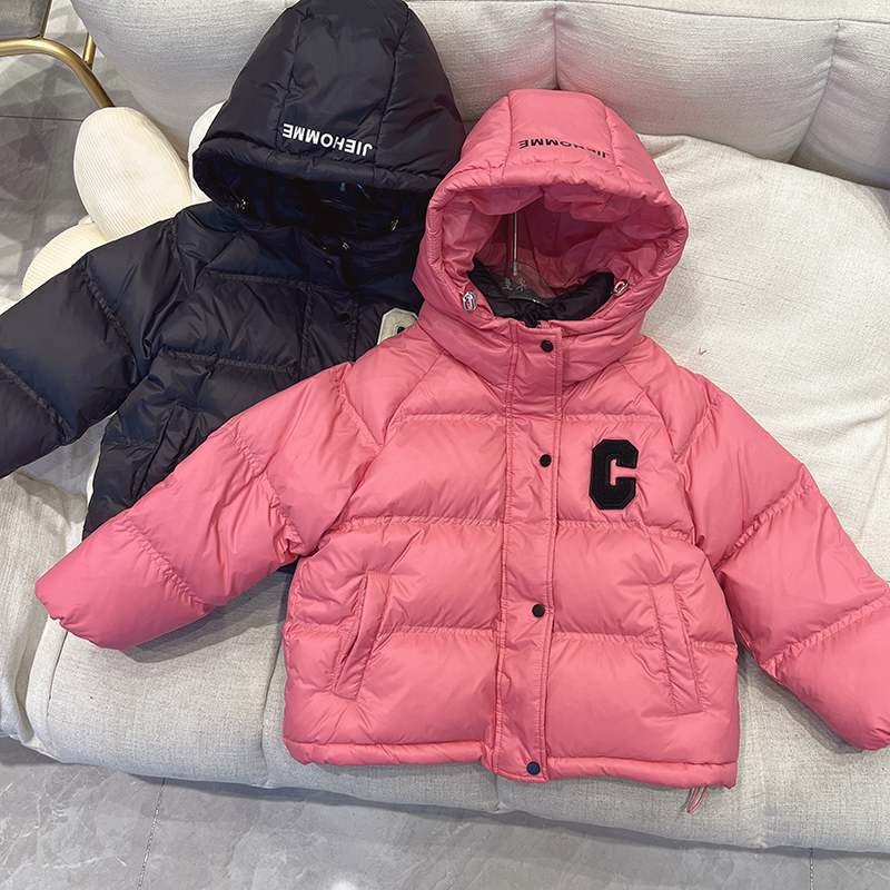巴拉巴拉童年巴拉巴拉童年女童羽绒服冬装2023新款儿童90白鸭绒中