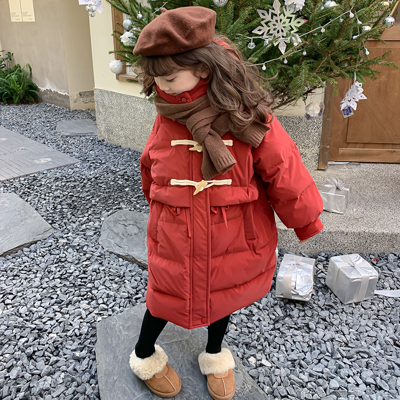 巴拉巴拉童年巴拉巴拉童年女童羽绒服冬装2023新款洋气儿童90白鸭