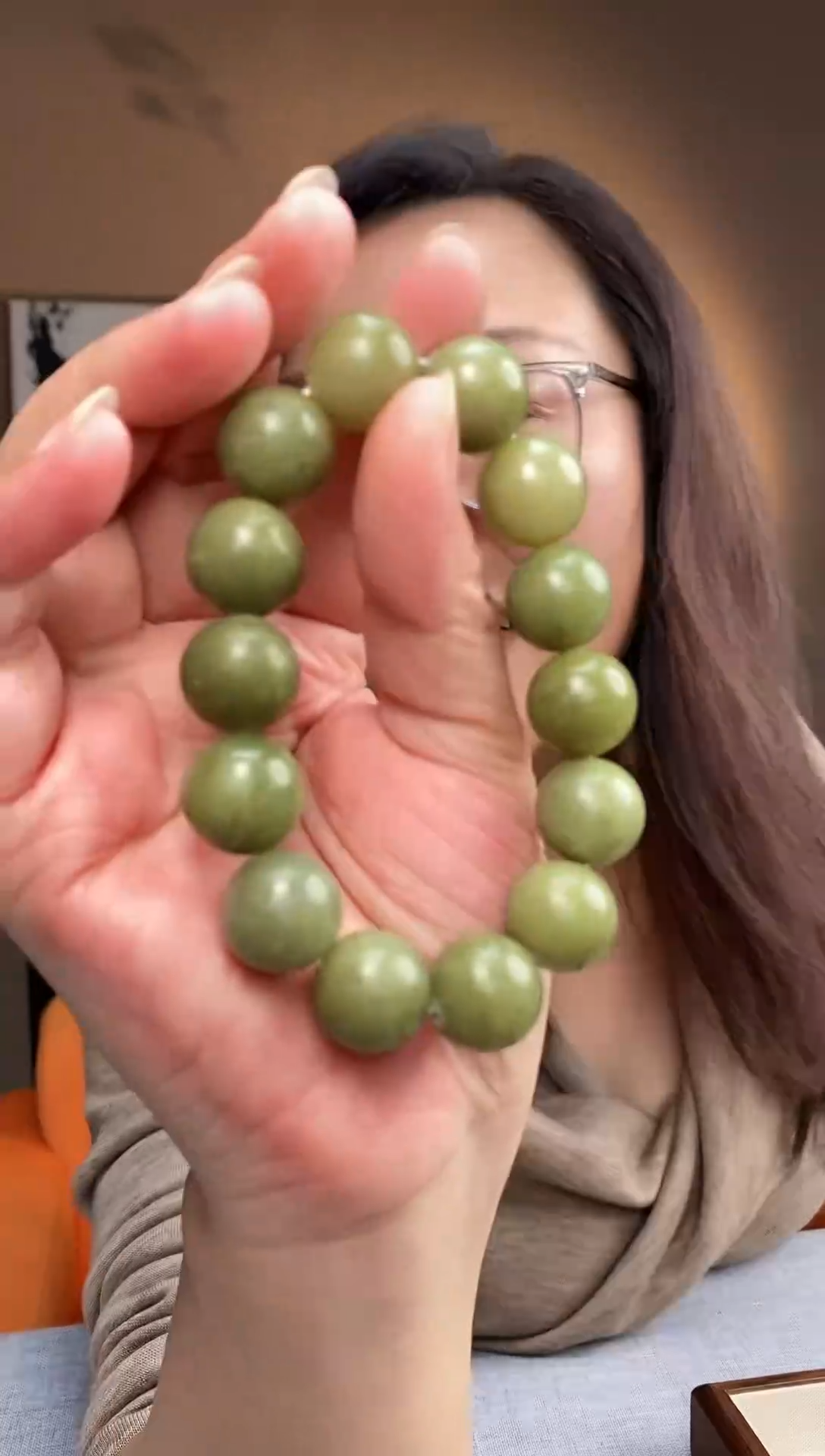 【闪购商品】和田玉手串未镶嵌16mm