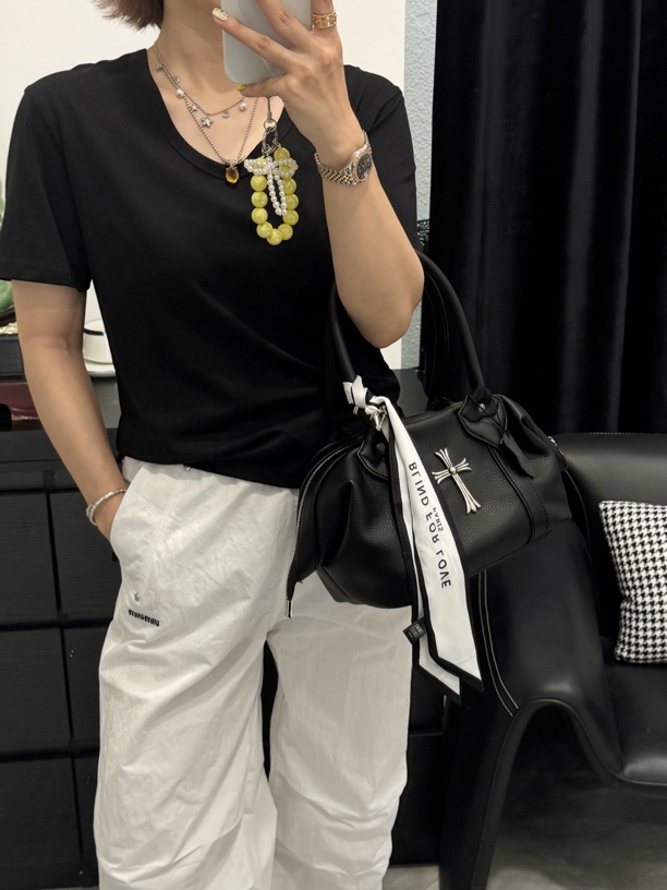 DM夏季新款 肤感面膜U领半袖