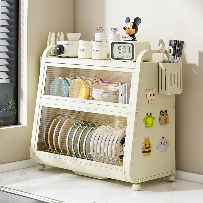 德国进口厨房碗柜碗碟收纳架台面多功能家用大容量餐具碗筷沥水架