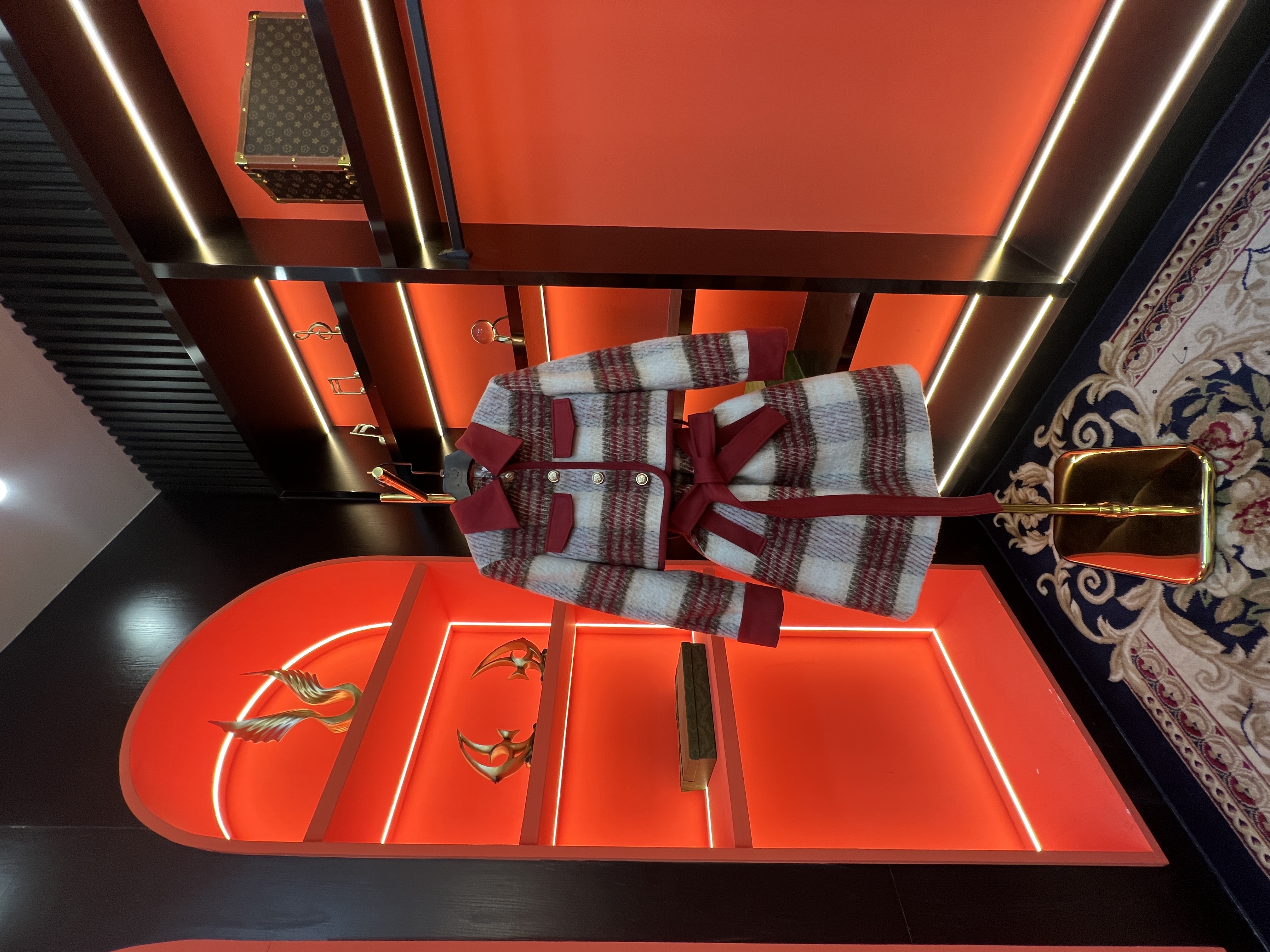 2023冬装新年红名媛高端精致轻奢时尚大衣新款收腰百搭外套