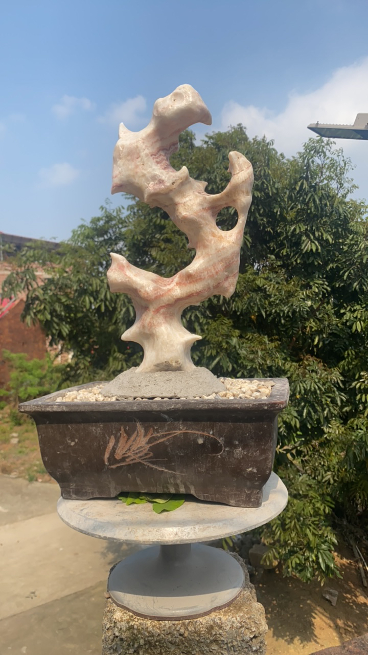 太湖石原石摆件，附石摆件