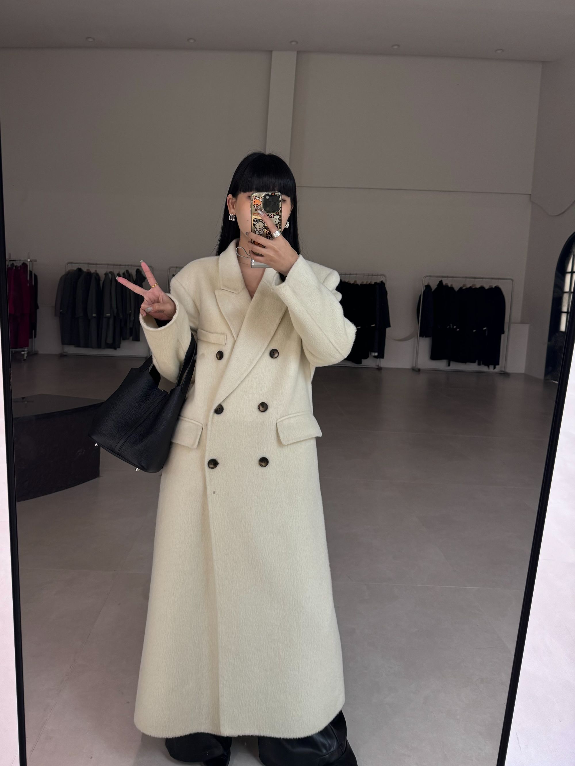 《1988》冬季韩版秋冬时尚气质宽松百搭双面呢大衣