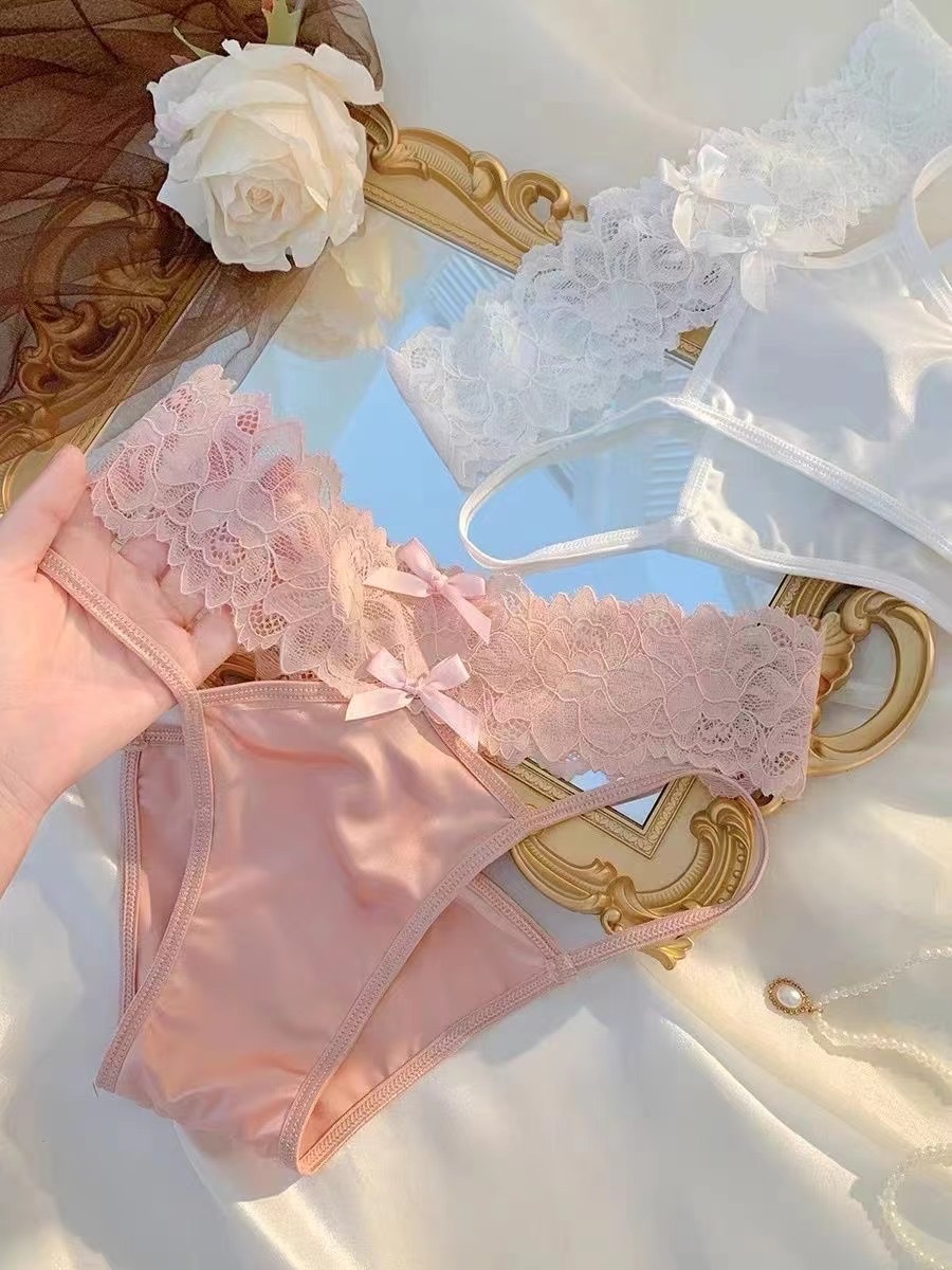 新款女士蕾丝内裤一片式性感镂空美腰款纯欲诱惑法式浪漫无痕