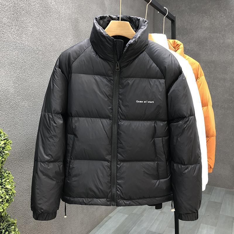 冬季鸿星正品质高端羽绒服男潮牌潮流帅气白色加厚外套新款冬季男