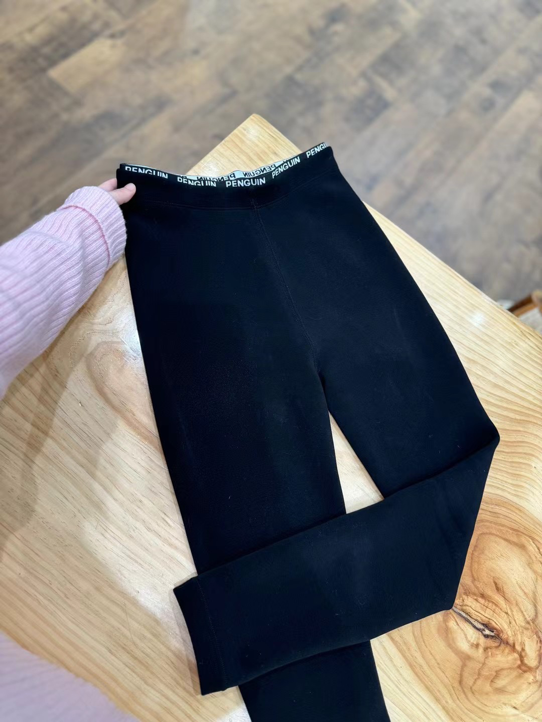 小镇姑娘秋冬女高腰无缝外穿保暖加绒打底云朵裤