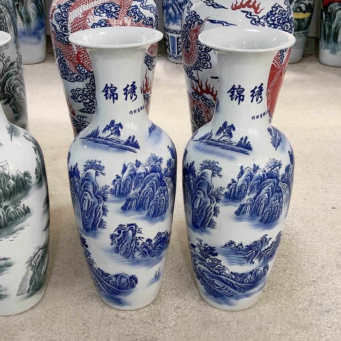 摆件驰*景德镇陶瓷一对